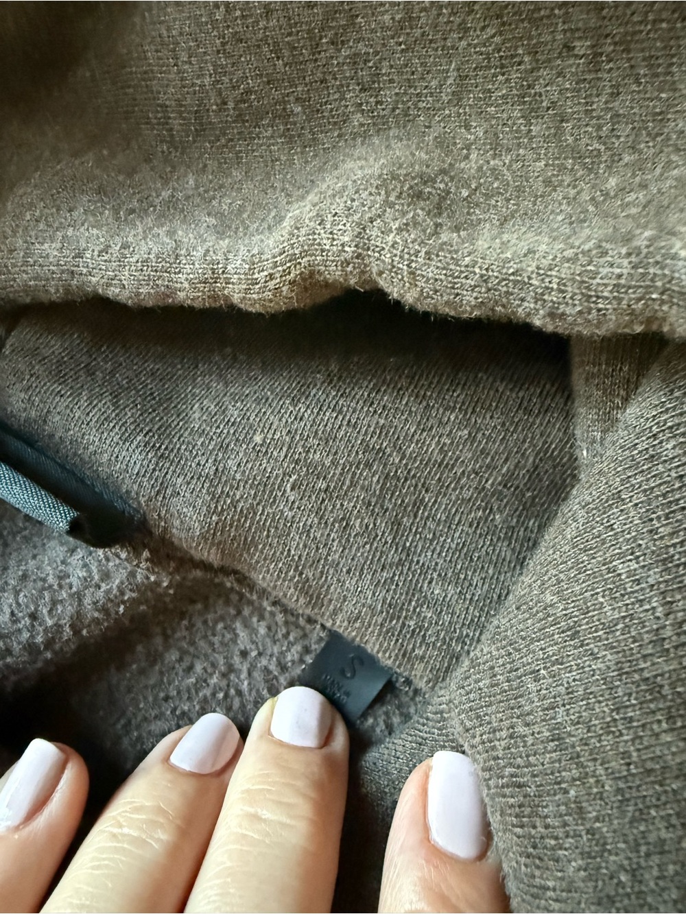 ESSENTIALS, Brown Hooded Pullover Sweatshirt - Small - Picture 3 of 4